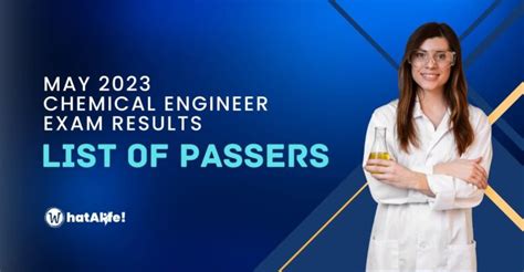 LIST OF PASSERS: May 2023 Chemical Engineers .